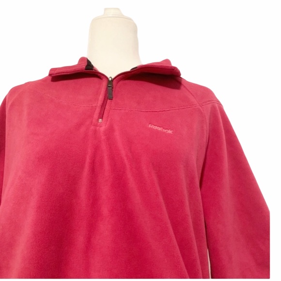 Reebok Women’s Quarter-Zip Fleece Pullover - Picture 2 of 8